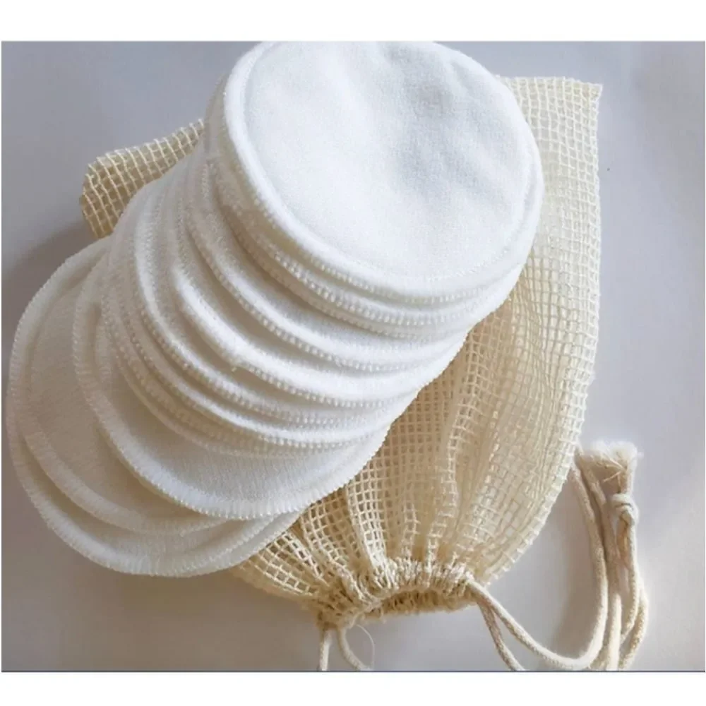 Reusable Bamboo Makeup Remover Pad Set with Storage Jar - Natural